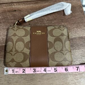 Brown Coach Wristlet